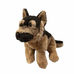 Toys R Us Animal Alley German Shepherd Plush Brown Black Dog Stuffed Animal Toy